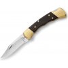 Buck BU-0112BRSFG 112 Ranger vreckový nôž 7,6 cm, ebenové drevo, kožené puzdro, drážky