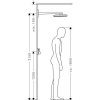 Hansgrohe 24003600 RAINMARKER Select horná sprcha 460 1jet so sprchovým ramenom, čierna / chróm