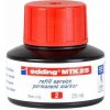 Náhradný atrament pre permanentné popisovače edding MTK 25, červená