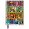Aimee Stewart: A Stitch in Time Bookshelf (Foiled Pocket Journal) (Flame Tree Studio)(Diár)