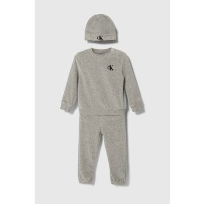 Calvin Klein Jeans Tepláková súprava pre bábätká šedá IN0IN00100.9BYX