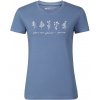 ALPINE PRO NORDA Modrá/Tyrkysovo modrá DÁMSKE BAVLNENÉ TRIČKO XXL