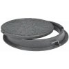 Poklop plastový 600 šedý so zámkou zaťaženie 5 t