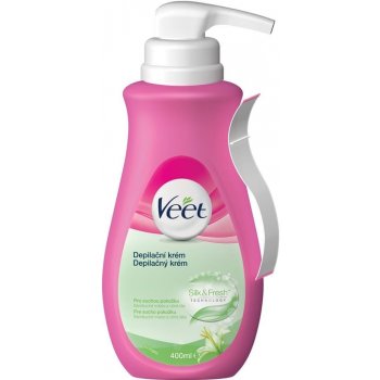 Veet depilačný krém bambucké Maslo & Ľalia suchú pokožku 400 ml