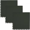 Humbi Penová podložka Penové puzzle 3 Ks Čierna 60 x 60 x 1 cm