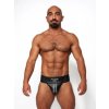 Jocksy Mister B Leather Premium Jockstrap čierno-šedé S, pánske kožené jocksy