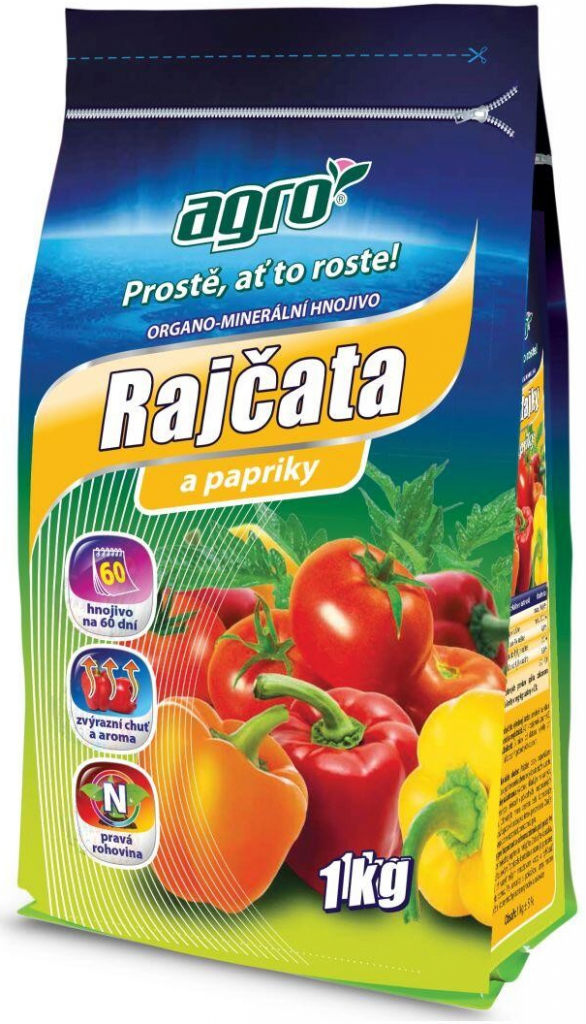 AGRO Hnojivo organicko-minerálne na paradajky a papriku 1 kg