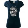 DJ meter - Dámske tričko Pure - 3XL ( Tmavomodrá (veľmi tmavá - skoro čierna) )