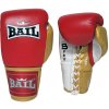 Boxerské rukavice 12 oz BAIL Profi 04 šnurovacie červeno/zlatá