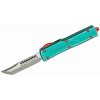 Microtech 419-10BH UTX-70 HH Bounty Hunter automatický nôž 6,1cm, zelená, hliník, rozbíjač skla