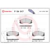 Sada brzdových platničiek, vždy 4 kusy v sade BREMBO P 54 017 (P54017)
