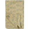 Ib Laursen Prešívaný prehoz Soft yellow /off white / grey 130 x 180 cm