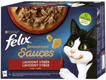 Felix Sensations Sauces Lahodný výběr v omáčce 12 x 85 g