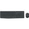 Logitech MK235, Sada klávesnica s bezdrôtovou optickou myšou, AAA, US, klasická, 2.4 [Ghz], bezdrôtová, čierna, 1x AA batéria pre