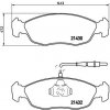 Sada brzdových platničiek kotúčovej brzdy BREMBO P 61 054