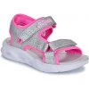 Skechers Sandále na platforme 303024L-SLHP Strieborná
