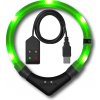 LEUCHTIE Easy Charge USB LED svietiaci obojok magnetický senzor neónovozelený 50 cm
