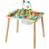 Interaktívny Stolík 13v1 Montessori Vzdelávanie pre Všetky Zmysly, Drevený