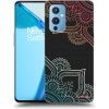 Picasee silikónový čierny obal pre OnePlus 9 - Kvetinový vzor