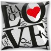 Halantex · Dekoračný vankúš ♡ LOVE ♡ pre všetkých zamilovaných - 40 x 40