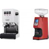 Gaggia New Classic E24 BC, white + Eureka Atom 60, ferrari red