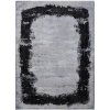 Dywany Łuszczów Core A004 Frame black/light grey čierny