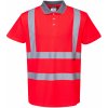 Portwest S477 Hi-Vis Reflexná polokošeľa červená 2XL