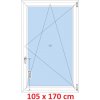 Soft Plastové okno 105x170 cm, otváravé a sklopné