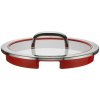 WMF 8900541252, Kolo, Červená, Nerezová oceľ, Sklo, Nerezová oceľ, Nerezová oceľ, Nerezová oceľ, 24 cm