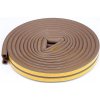 Tesnenia do okien a dverí samolepiace 9x7,4mm TYP D hnedé 6m