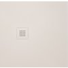 Gelco MITIA sprchová vanička z liateho mramoru, štvorec 90x90cm, šedá PMSS9090