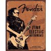 Plechová ceduľa Fender - Rock On 40 cm x 32 cm