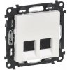 Legrand Slovensko, s.r.o. Valena Life - 753149 - Dátová zásuvka 2xRJ45 Cat.6A STP - Biela