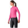 CASTELLI Cyklistický dres s dlhým rukávom zimný - ESPRESSO THERMAL W LS - ružová S