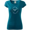 Matematické hodiny - Dámske tričko Pure - 2XL ( Petrolejová )