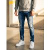 Bolf MP0159BS pánske slim fit rifľové nohavice tmavomodré