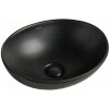 Umývadlo na dosku oválne Rebiko čierne