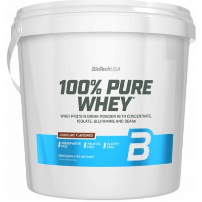 BioTech USA 100% Pure Whey 4000 g, lieskový orech