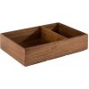 APS Krabička stolní dřevěná, dvě přihrádky 225x150x55 mm | APS, Woody