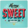 WENKO Stojan na kabelky HOME SWEET HOME modrý 8x8x4 cm