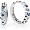 Cutie Jewellery Detské naušnice zlaté Cutie C3341B Dark Blue