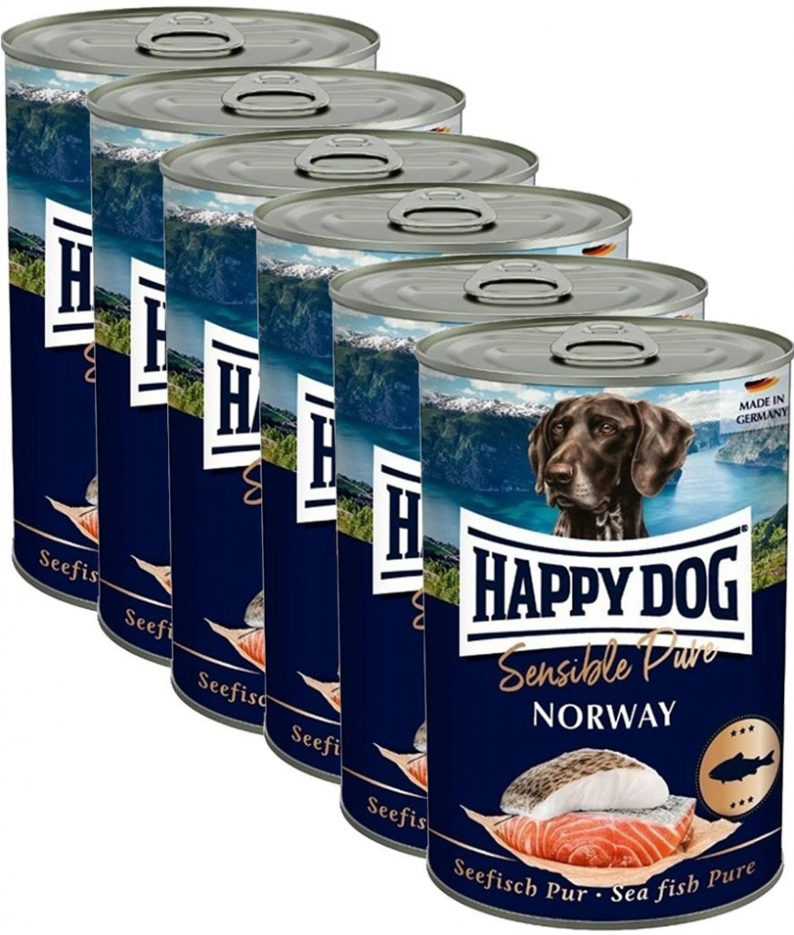 Happy Dog Lachs Pur Norway losos 6 x 400 g