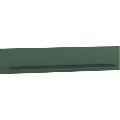KONSIMO Nástenná polica "ARICIA", zelená, drevo, elegantná, 120x23x22cm