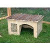 Kerbl domček pre králiky z prírodného dreva 42 x 34,5 x 27 cm