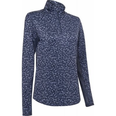 Callaway Womens Shape Shifter Geo Printed Sun Protection Top Peacoat