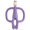 Matchstick Monkey Teething Toy and Gel Applicator hryzadielko s kefkou 2 v 1 Purple 1 ks