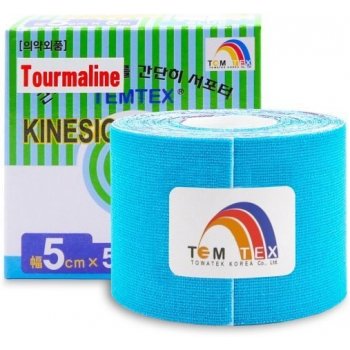 Temtex Tourmaline kinesiotape modrá 5cm x 5m