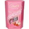 Lindt LINDOR Pralinky čokoládové pralinky biela čokoláda jahoda 200 g x4
