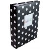 Fotoalbum 10x15/200 foto DOTS čierny