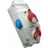 Rozvodnica 5M 16A+32A/400V/4P+2x250V FA istená IP54 - ROS 5/I-56 (SEZ DK)